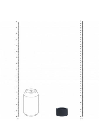 Shots LEVELZ Liquid Silicone Stretchy Ball Strap Black - Stretchy Cock Rings