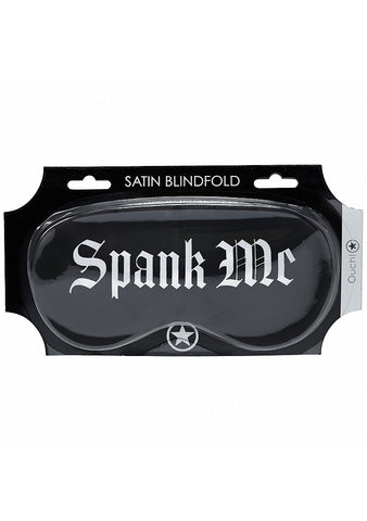 Shots Toys OUCH! Spank Me Printed Fetish Play Eye Mask - Masks And Blindfolds