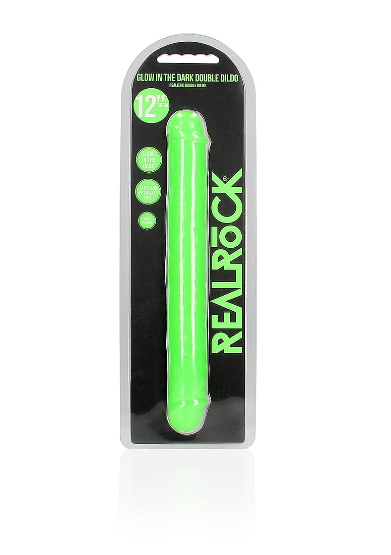 Shots Toys 12 Inch Glow in the Dark Neon Double Dong - Double Ender
