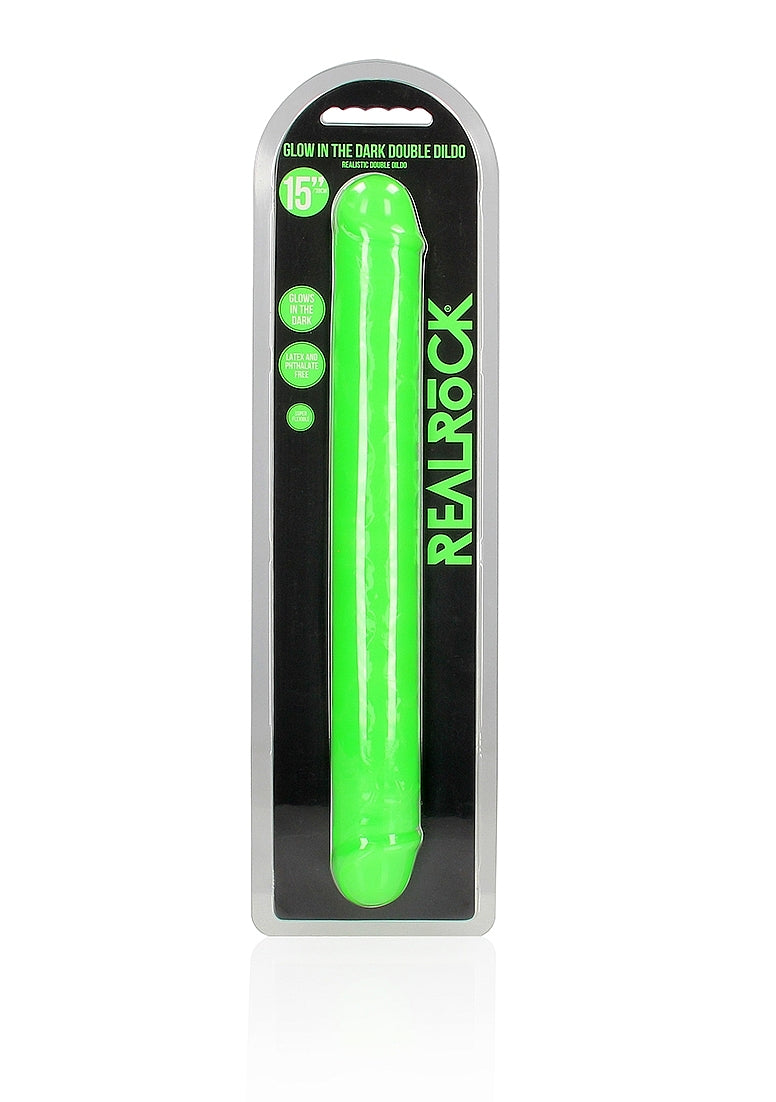 Shots Toys 15 Inch Glow in the Dark Neon Double Dong - Double Ender