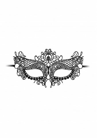 Shots Queen Easy To Wear Bondage Lace Mask - Masks And Blindfolds