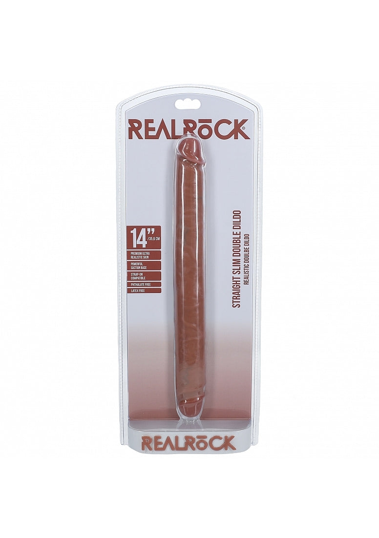 REALROCK 35 cm Slim Double Ender Realistic Dildo Double Ender