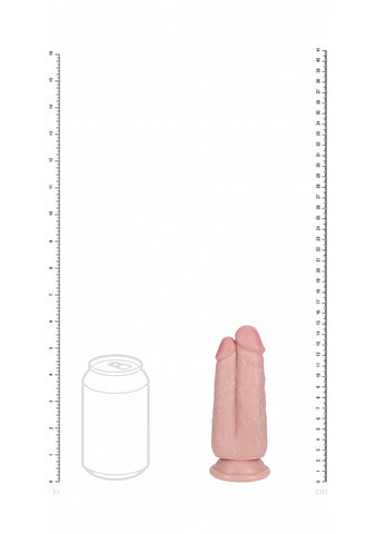 RealRock Ultra Realistic Skin Two in One Dildo 5/6 Inch - Realistic Dildos