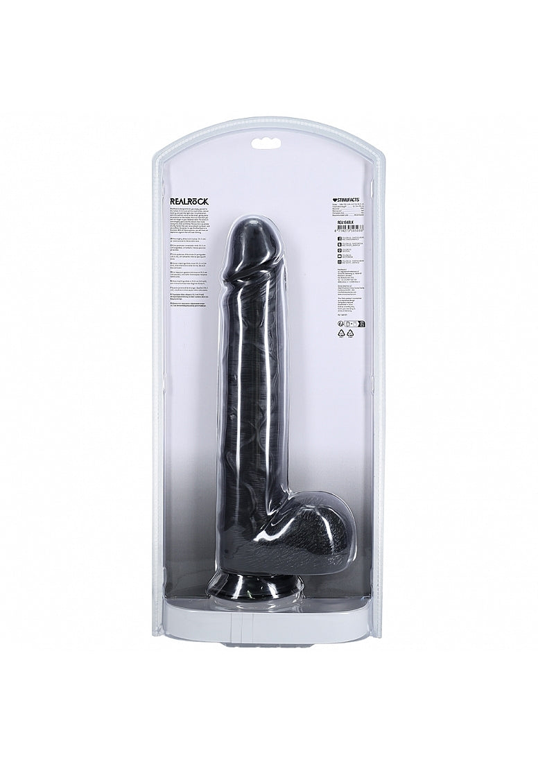 Realrock Extra Large Straight D/ildo with Balls 35.5cm Realistic Dildos