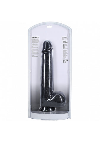 Realrock Extra Large Straight D/ildo with Balls 35.5cm - Realistic Dildos