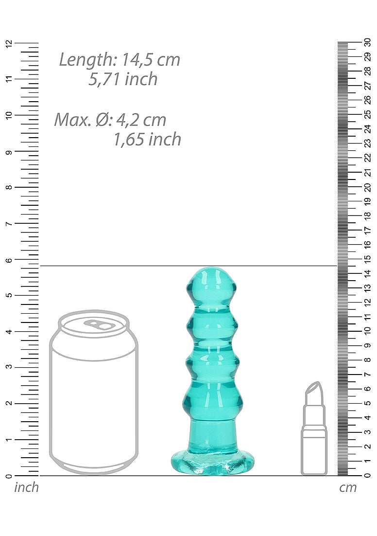 Shots Toys Crystal Clear 5.5 Inches Curvy Dildo/Plug - Non-Realistic Dildos