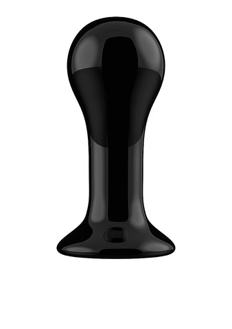 Shots Globy Suction Cup Rechargeable Glass Remote Vibrator - Glass Sex Toys