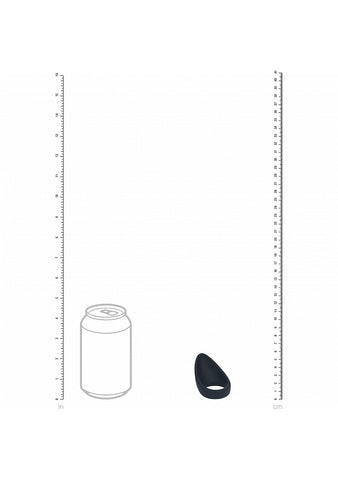 Shots LEVELZ Teardrop Stretchy Silicone Cock Ring - Stretchy Cock Rings