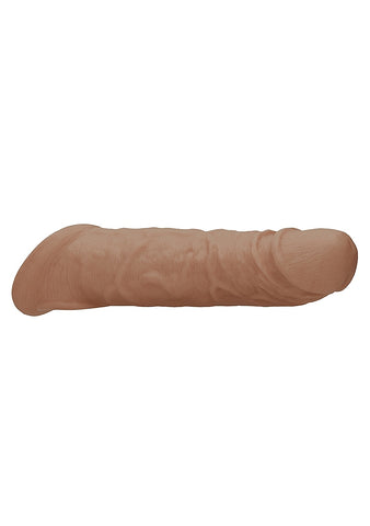 Shots REALROCK 8 Inch Realistic Penis Extender with Rings - Penis Sleeves and Extenders