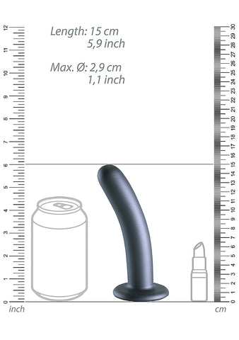 Shots Toys Smooth Silicone G-spot Suction Cup Dildo 14.5 cm - Non-Realistic Dildos