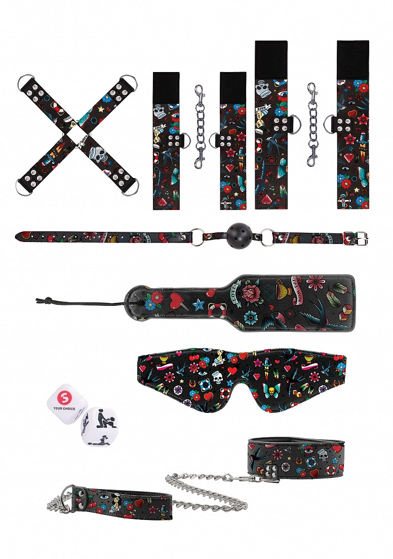 Shots Toys Old School Tattoo Bondage Kit - Bondage Kits