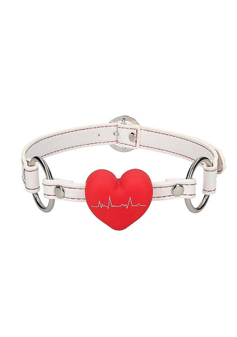 Shots Toys Nurse Theme BDSM Silicone Heart Gag - Bondage Gags and Bits