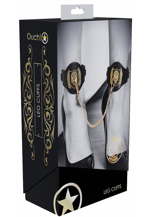 Shots Toys Ouch! London Collection Bondage Leg Cuffs - Cuffs And Restraints