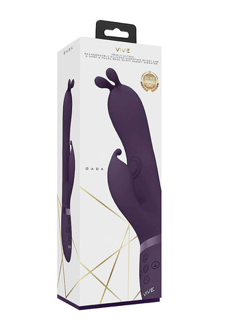 Shots Gada Triple Action Vibrating Rabbit with PulseWave - Rabbit Vibrators