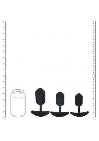Shots LEVELZ 3 Pack Silicone Weighted Anal Plug Training Set - Butt Plugs