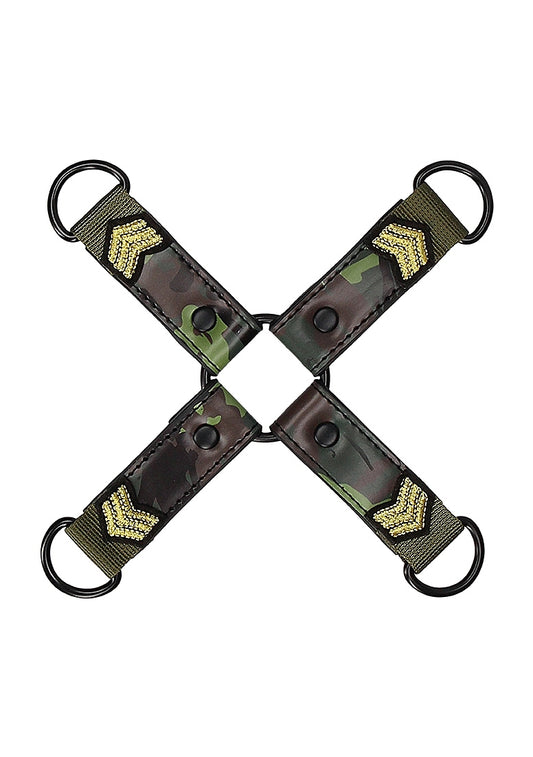 Shots Toys Army Theme Bondage Hogtie Connector Green Cuffs And Restraints