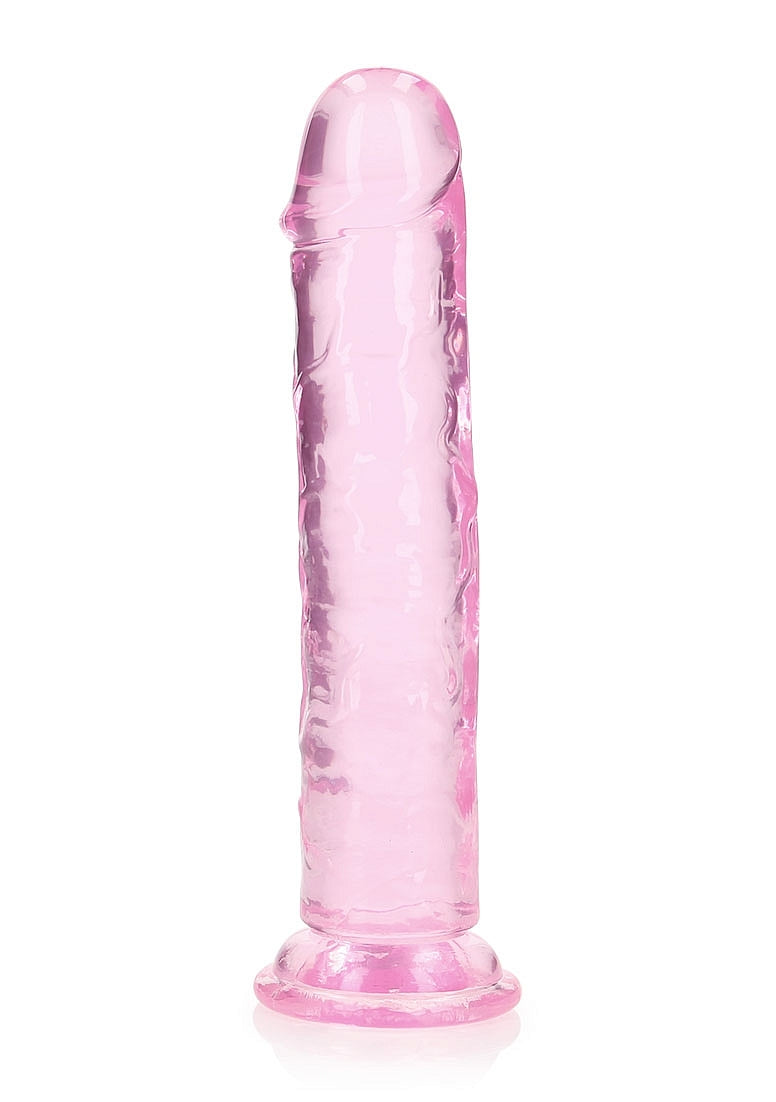 Realrock Crystal Clear 8 Inch No Balls Straight Dildo Realistic Dildos