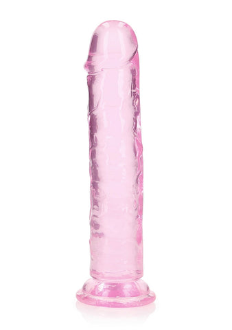 Realrock Crystal Clear 8 Inch No Balls Straight Dildo - Realistic Dildos