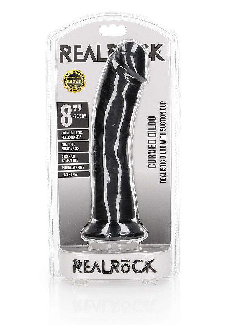 Realrock Curved Suction Cup Realistic Dong 20.5 cm Realistic Dildos