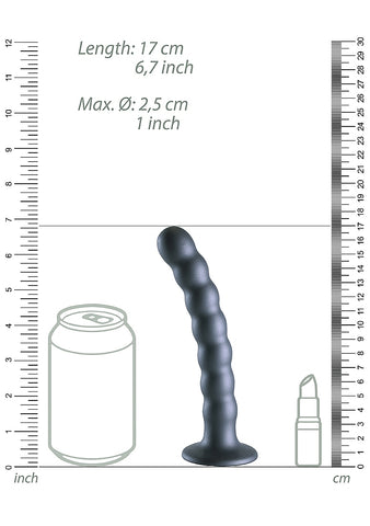 Shots Toys Beaded Suction Cup G-Spot Dildo 16.5 cm - Non-Realistic Dildos