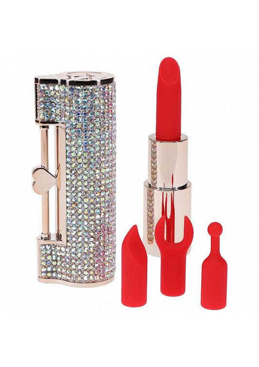 Shots Loveline Diamond 10 Speed Lipstick Vibrator - Personal Massagers