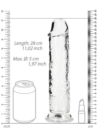 Shots REALROCK 28 cm Realistic Straight Dildo - Realistic Dildos