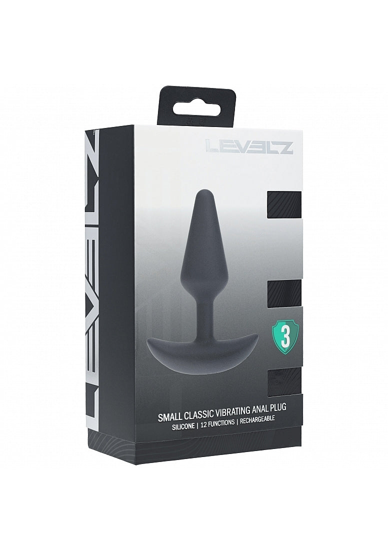 Shots LEVELZ Classic Vibrating Silicone Anal Plug Small Butt Plugs