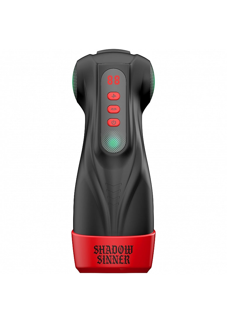 Shots Masturs Raven Shadow Sinner Vibrating Mens Masturbator - Masturbators and Strokers
