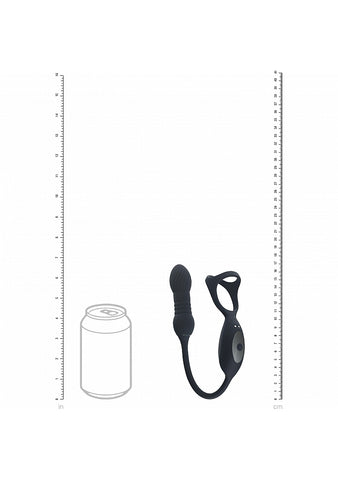 LEVELZ Vibrating TriO Cock Ring with P-Spot Stimulator - Vibrating Cock Rings
