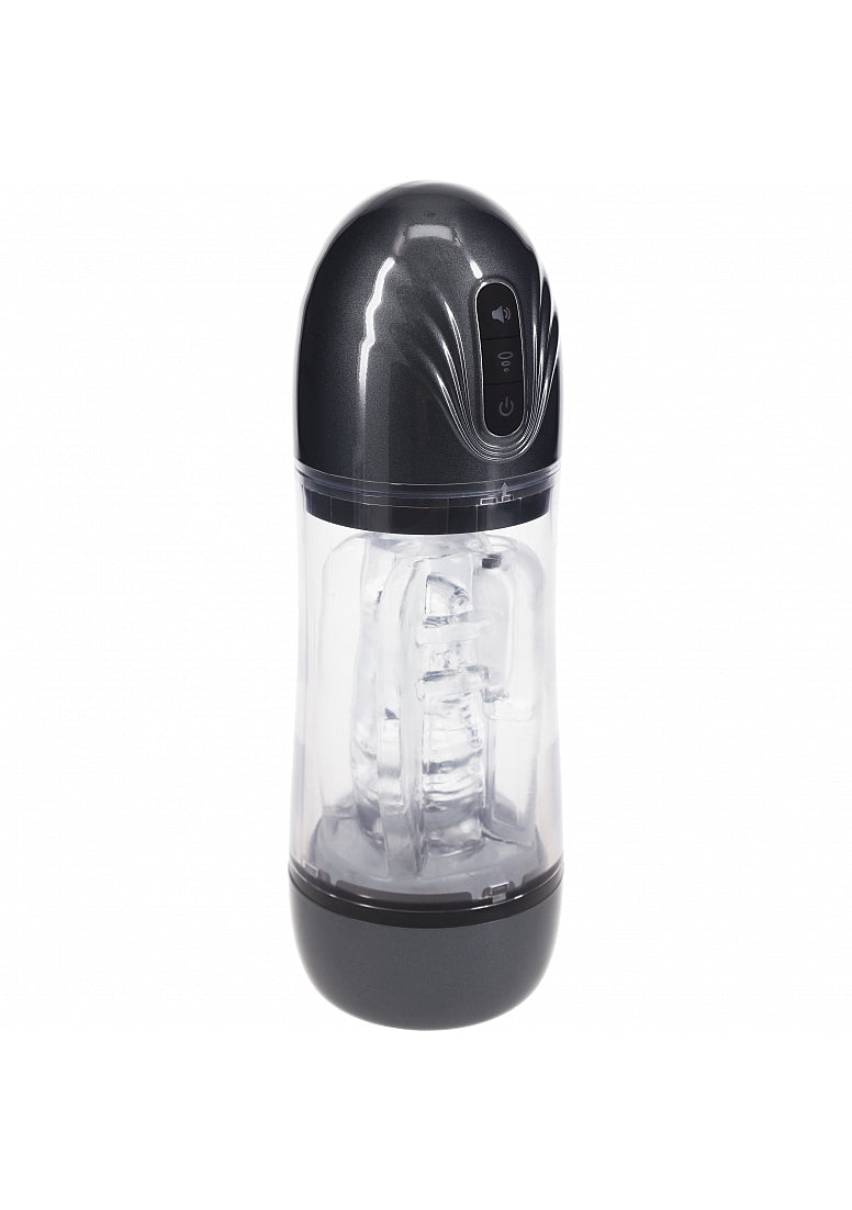 Shots Toys PUMPED SonicPull Vibrating Auto Masturbator Masturbators and Strokers