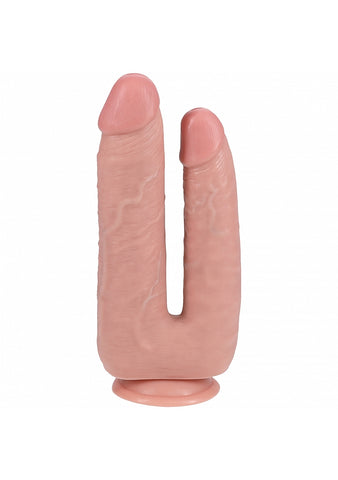 RealRock Ultra Realistic Skin Double Trouble Dildo 7/8 Inch - Realistic Dildos