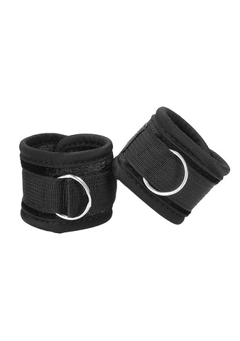 Shots Toys Velvet Ankle Cuffs With Adjustable Velcro Straps - Cuffs And Restraints
