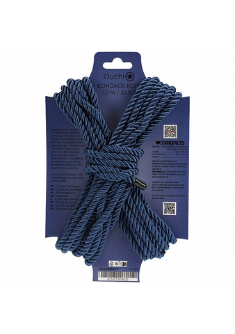 OUCH! Silky Smooth Nylon Bondage Rope 10m - Cuffs And Restraints