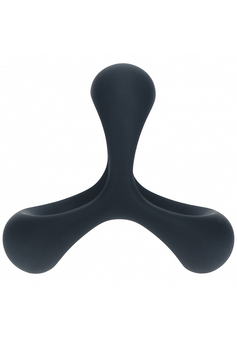 Shots LEVELZ Tri O Ergo Silicone Cock and Balls Rings Stretchy Cock Rings