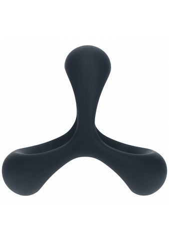 Shots LEVELZ Tri O Ergo Silicone Cock and Balls Rings - Stretchy Cock Rings