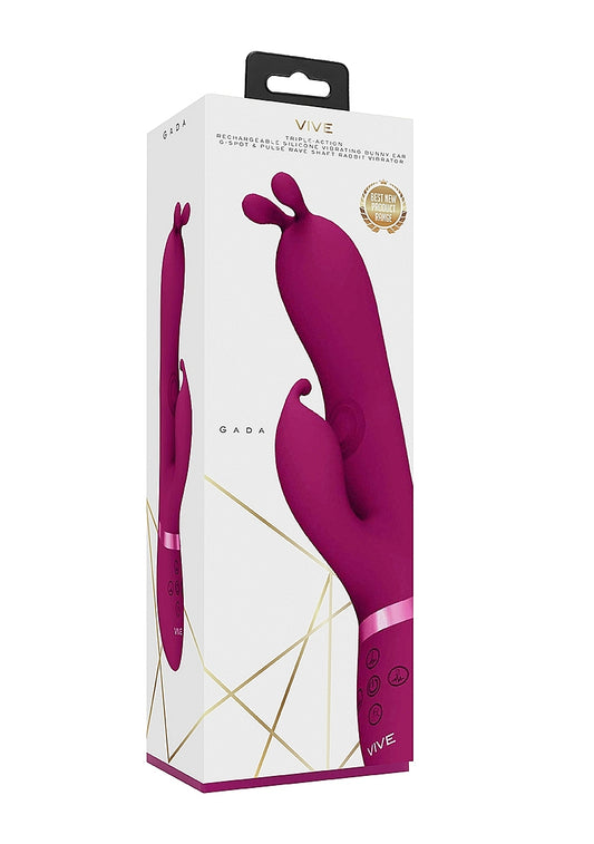 Shots Gada Triple Action Vibrating Rabbit with PulseWave - Rabbit Vibrators