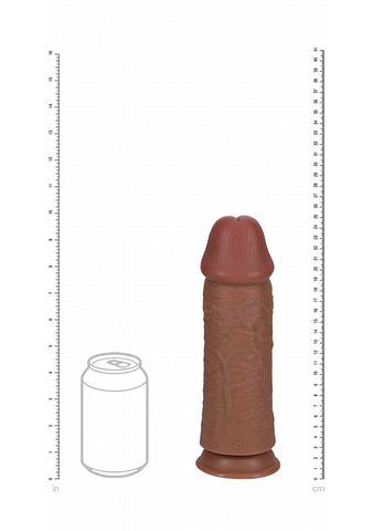 Realrock Ultra Realistic Extra Thick No Ball Dildo Tan - Realistic Dildos