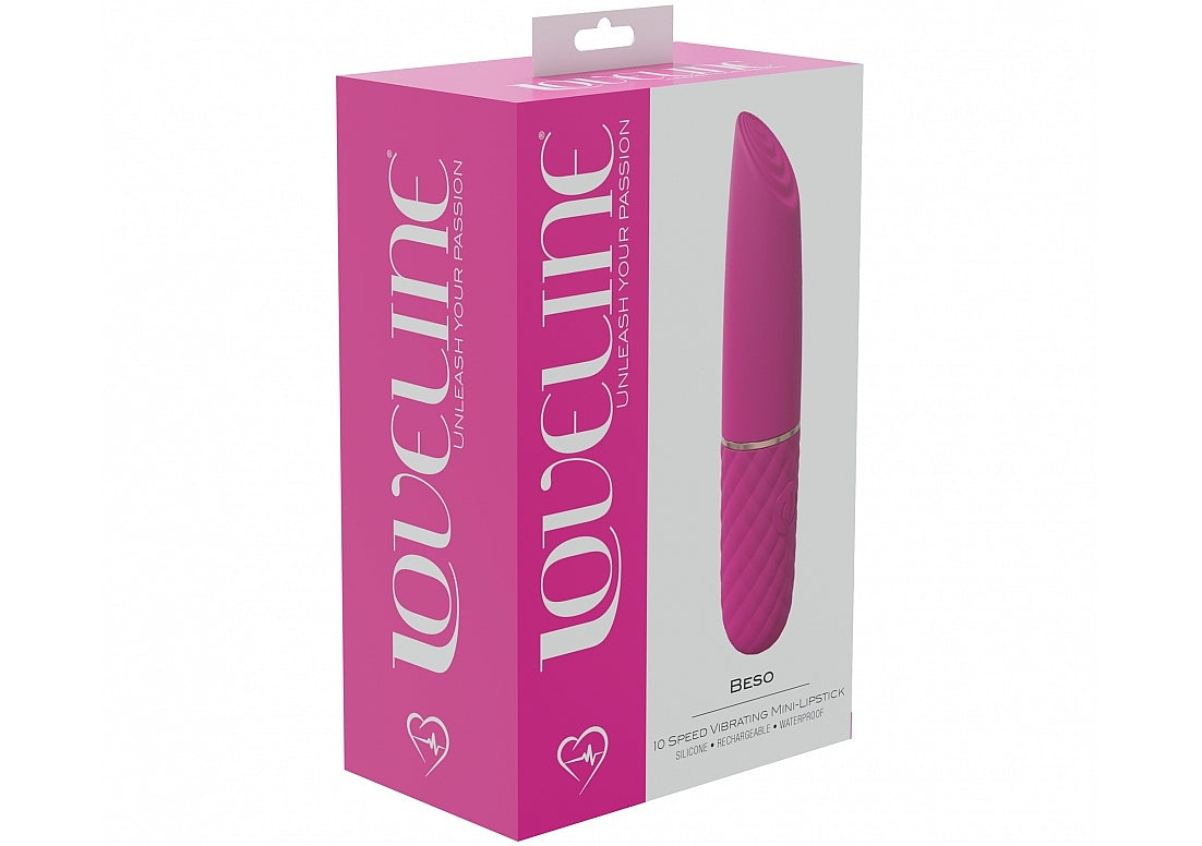 Shots LoveLine Beso 10 Speed Mini Lipstick Vibrator - Mini & Slim Vibrators