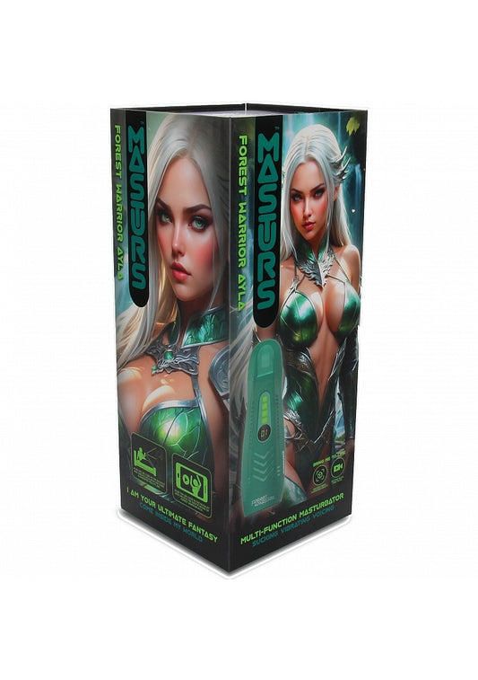 Shots Masturs Ayla Forest Warrior Vibrating Mens Stroker Masturbators and Strokers