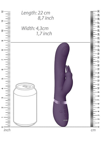 Shots May Rechargeable Silicone Dual Pulse Wave Rabbit Vibe - Rabbit Vibrators