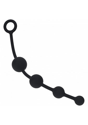 Shots LEVELZ Curved Silicone Anal Play Beads - Anal Beads and Balls