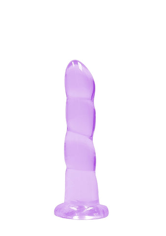 Realrock Crystal Clear Non Realistic Suction Cup Dildo 13cm - Non-Realistic Dildos