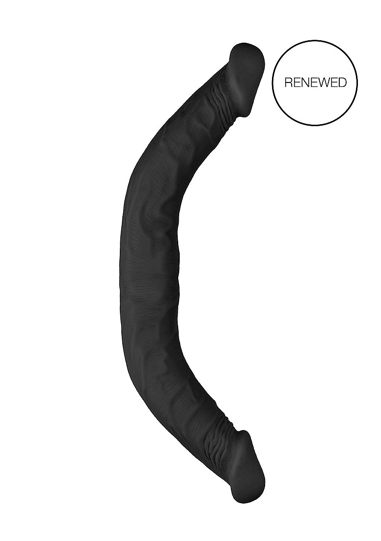 Realrock Double Ender Realistic Dong 18 Inches Black Double Ender