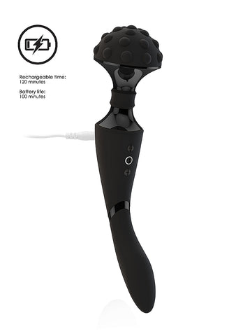 Shots Toys Shiatsu Bendable Body Wand Massager - Body Wands