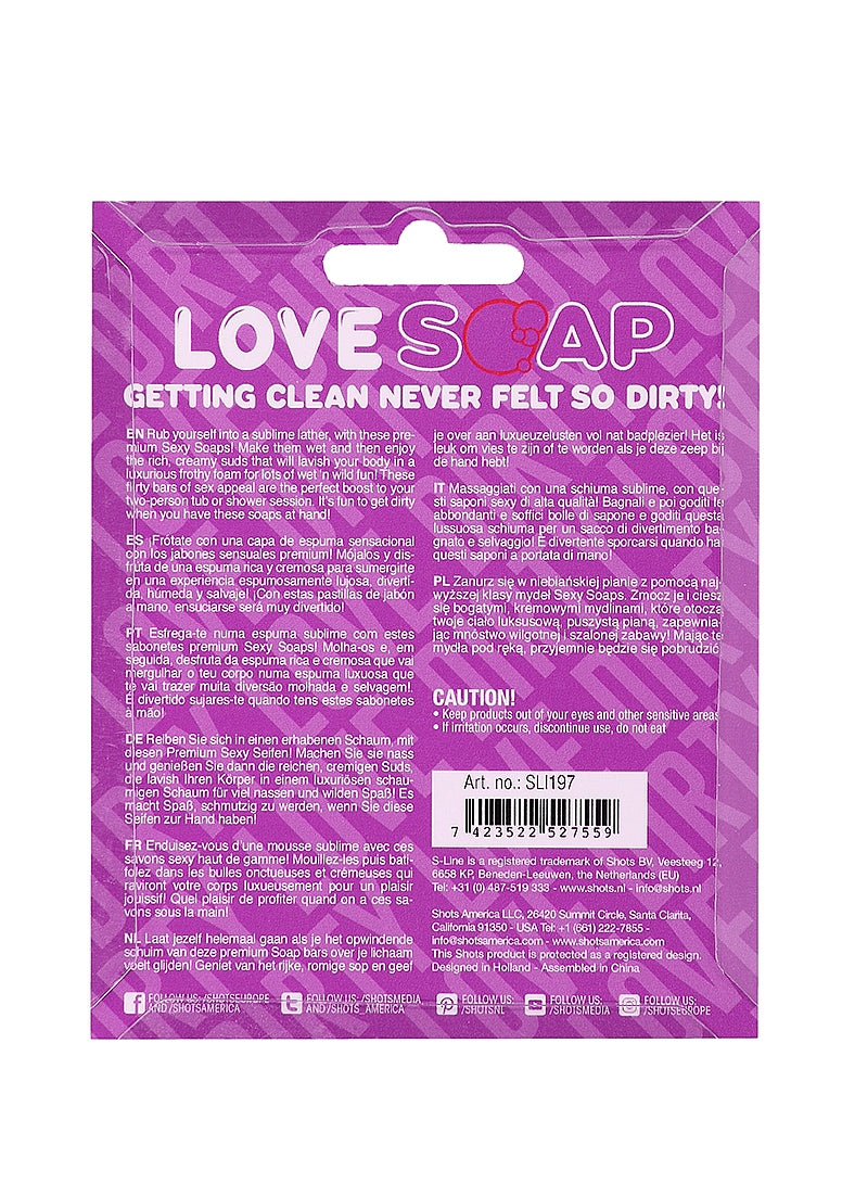 Shots Toys Dirty Love Heart Soap Lavender Scented Bar - Party Gifts and Novelties