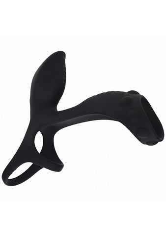 Shots LEVELZ Vibrating Cock & Ball Ring with Shaft Loop - Vibrating Cock Rings