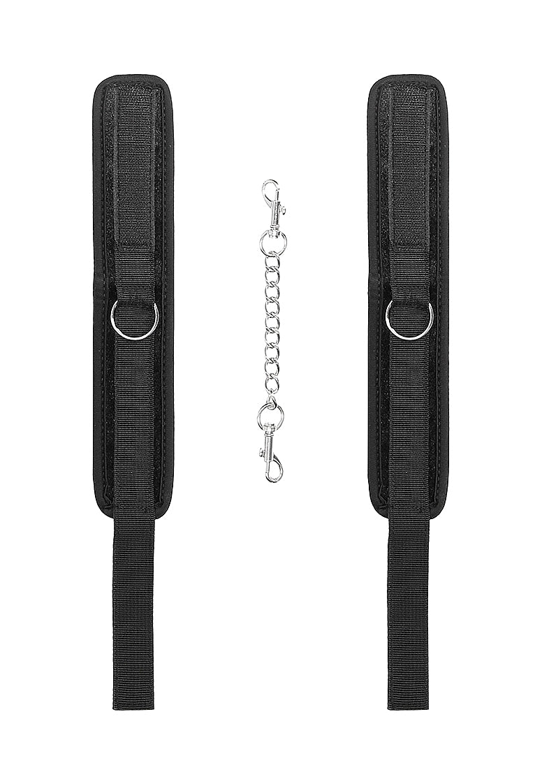 Shots Toys Velvet Ankle Cuffs With Adjustable Velcro Straps - Cuffs And Restraints