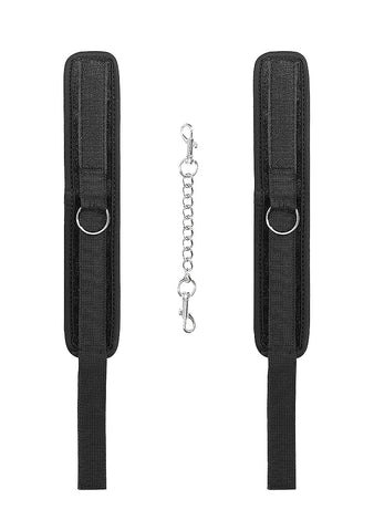 Shots Toys Velvet Ankle Cuffs With Adjustable Velcro Straps - Cuffs And Restraints