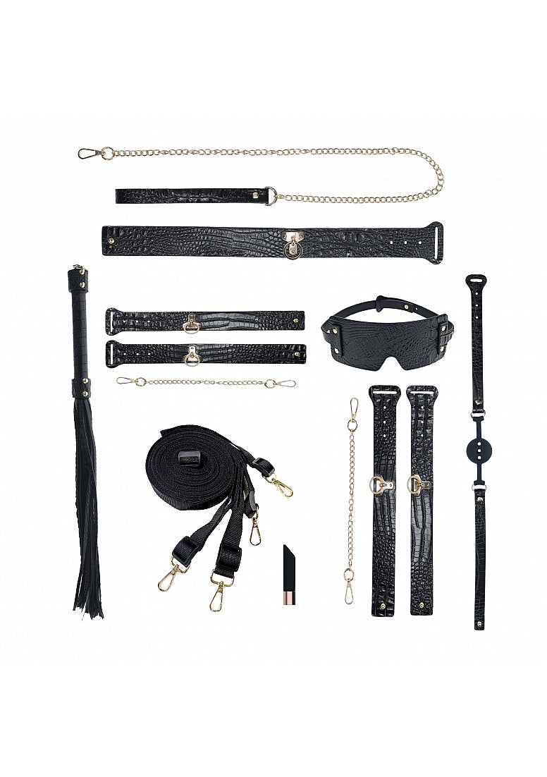 Shots Ouch! Rome Collection Fetish Play Kit With Bag - Bondage Kits