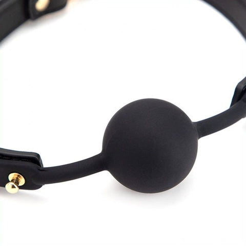 Silicone Ball Bondage Gag - Bondage Gags and Bits